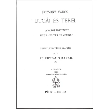 Pozsony város utcái és terei