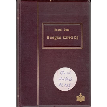 A magyar szerzői jog