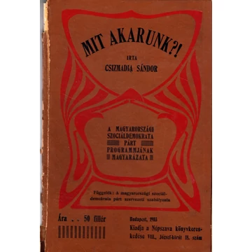 Mit akarunk?