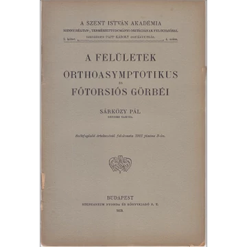 A felületek orthoasymptotikus és főtorsiós görbéi