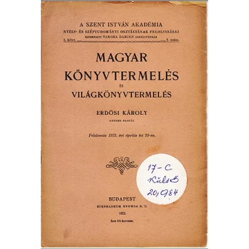 Magyar könyvtermelés és világkönyvtermelés
