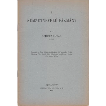 A nemzetnevelő Pázmány