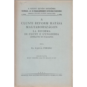 A clunyi reform hatása Magyarországon
