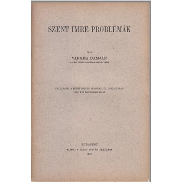 Szent Imre problémák