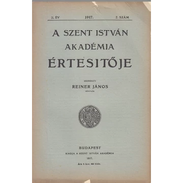A Szent István Akadémia értesítője II. év 2. szám