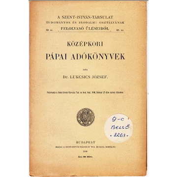 Középkori pápai adókönyvek