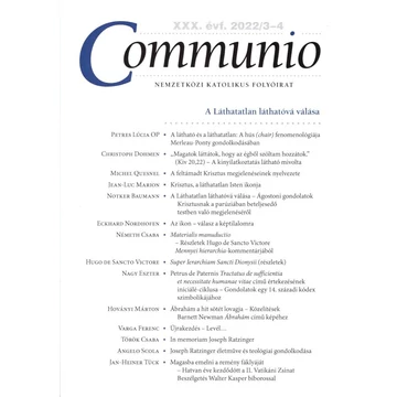 Communio 2022/3-4.