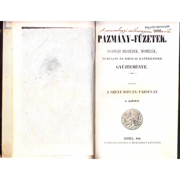 Pázmány-füzetek I. kötet