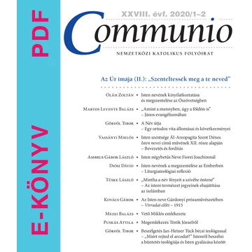 Communio 2020/1-2 - E-könyv