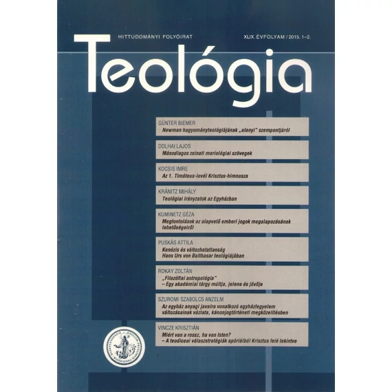 Teológia 2015/1-2.