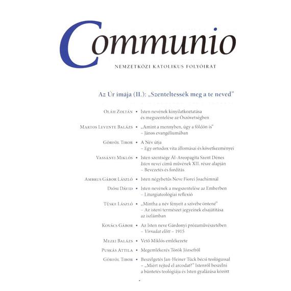 Communio 2020/1-2.