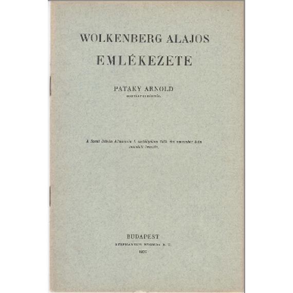 Wolkenberg Alajos emlékezete