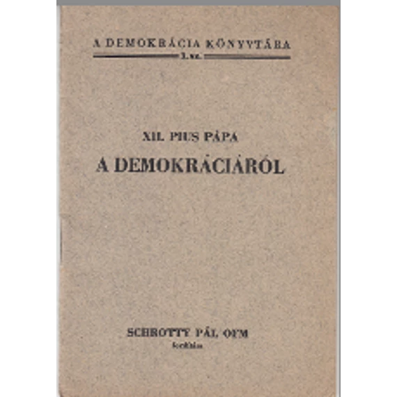 A demokráciáról