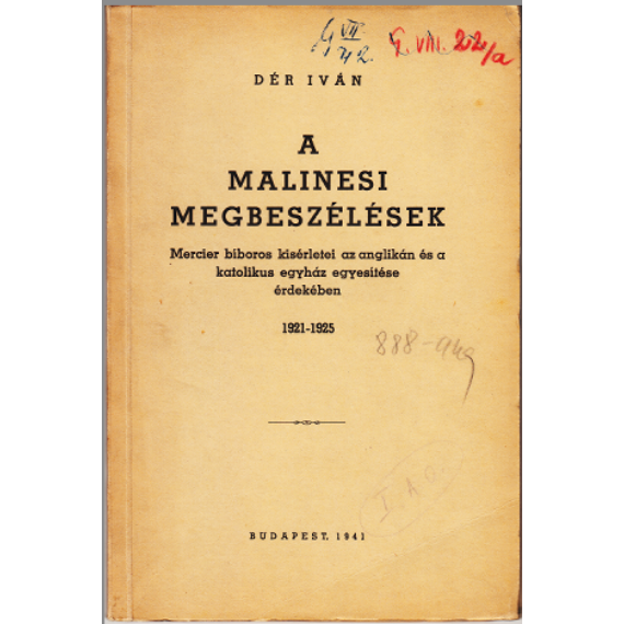 A Malinesi megbeszélések 1921-1925