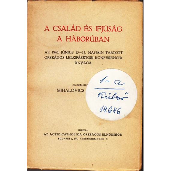 A család és ifjúság a háborúban