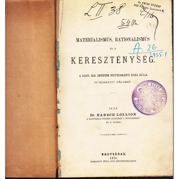 Materialismus, rationalismus és a kereszténység