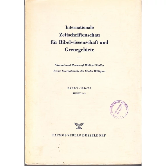 Internationale Zeitschriftenschau für Bibelwissenschaft und Grenzgebiete V.