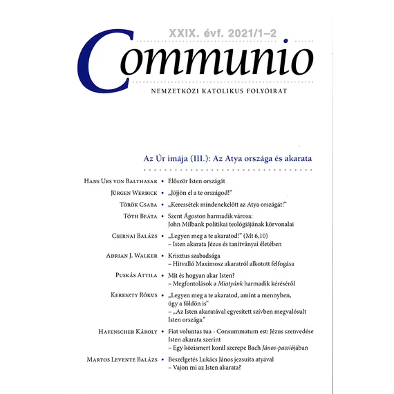 Communio 2021/1-2.
