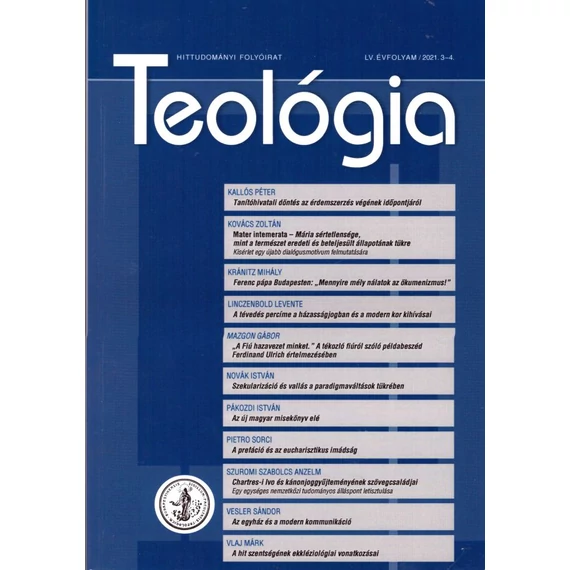 Teológia 2021/ 3-4.