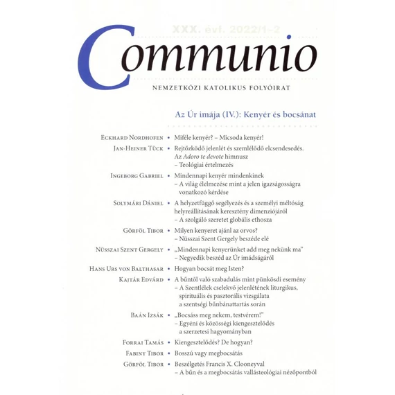 Communio 2022/1-2.
