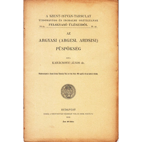 Az Argyasi (Argesi, Ardsisi) püspökség