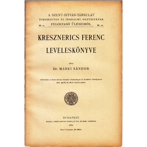 Kresznerics Ferenc leveleskönyve
