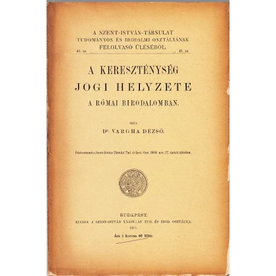 A kereszténység jogi helyzete a római birodalomban