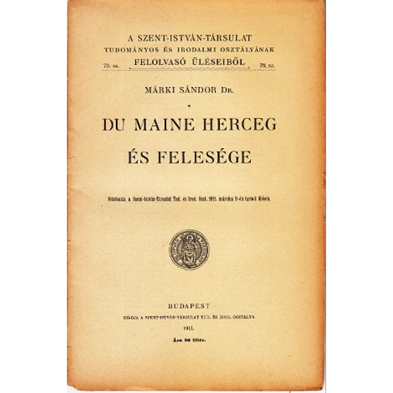 Du Maine herceg és felesége