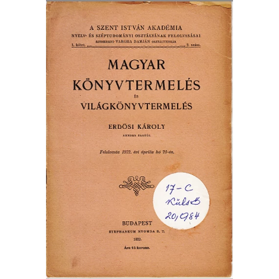 Magyar könyvtermelés és világkönyvtermelés