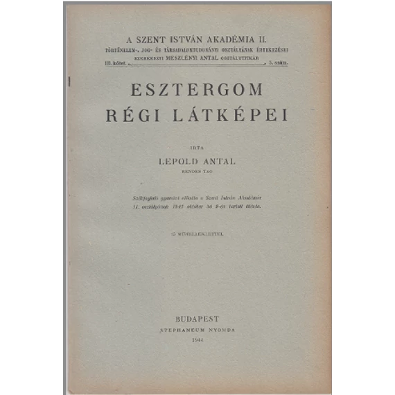 Esztergom régi látképei