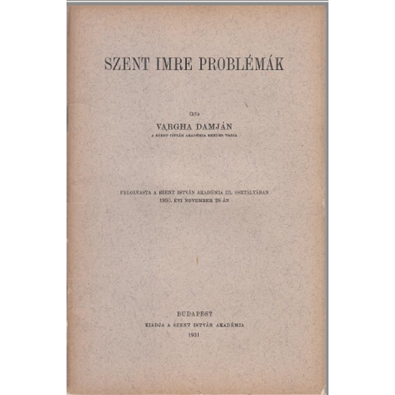 Szent Imre problémák
