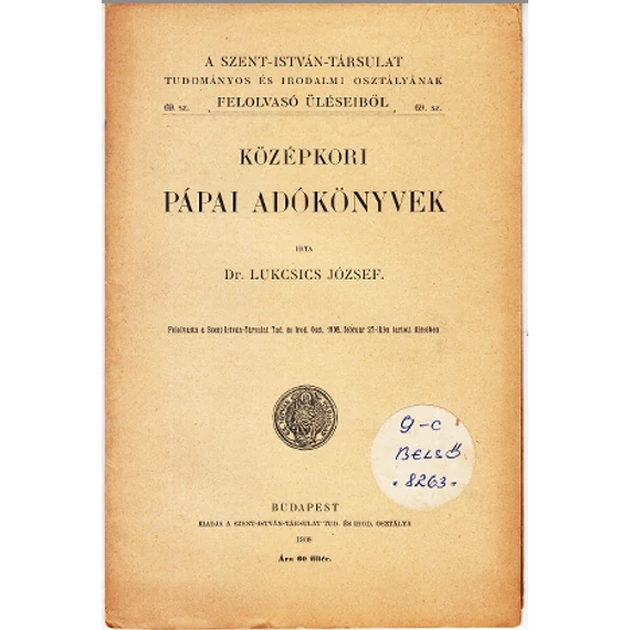 Középkori pápai adókönyvek