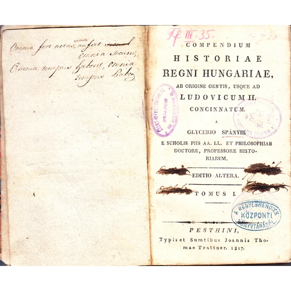 Compendium historiae regni Hungariae ab origine gentis usque ad Ludovicum II.