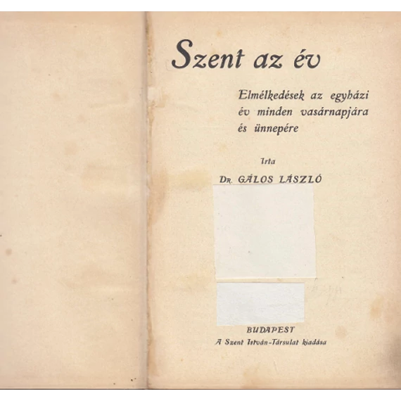 Szent az év