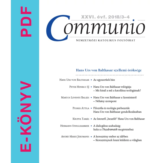 Communio 2018/3-4 - E-könyv