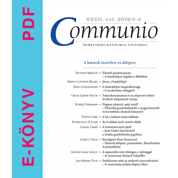 Communio 2019/3-4 - E-könyv