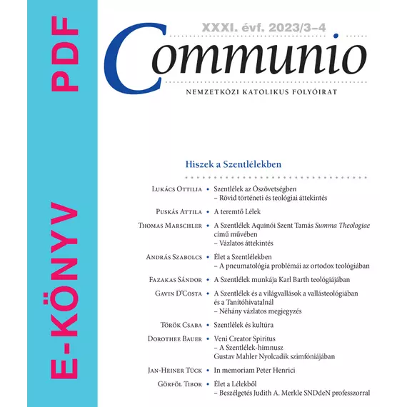 Communio 2023/3-4 - E-könyv