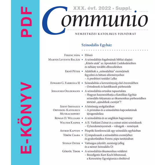 Communio Supplementum 2022 /E-könyv
