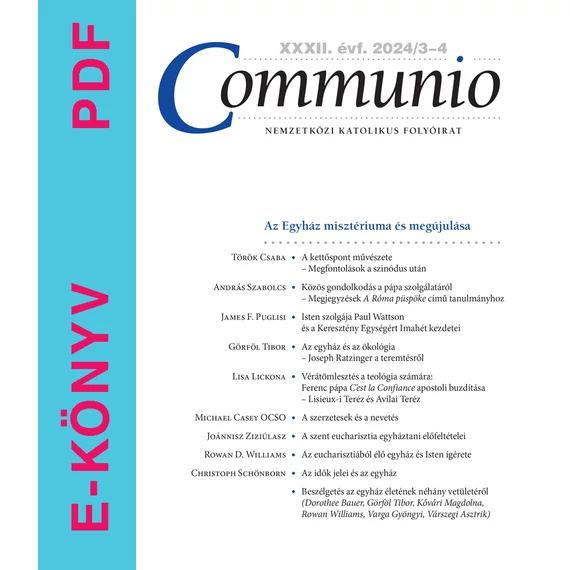 Communio 2024/3-4 - E-könyv