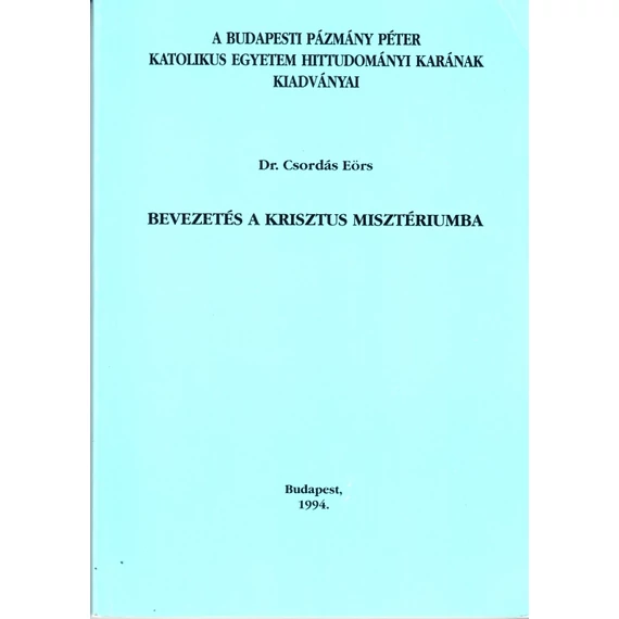 Bevezetés a Krisztus misztériumba