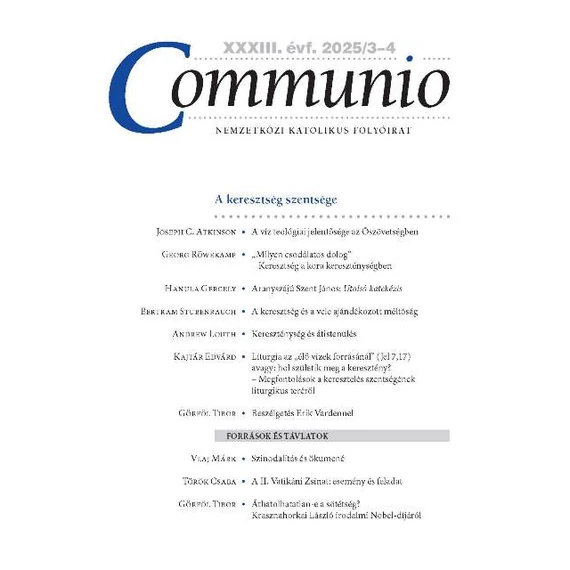 Communio 2025/3-4.
