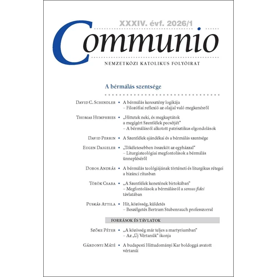Communio 2026/1.