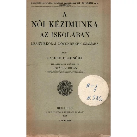 A női kézimunka az iskolában