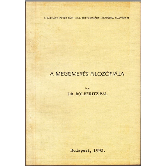 A megismerés filozófiája