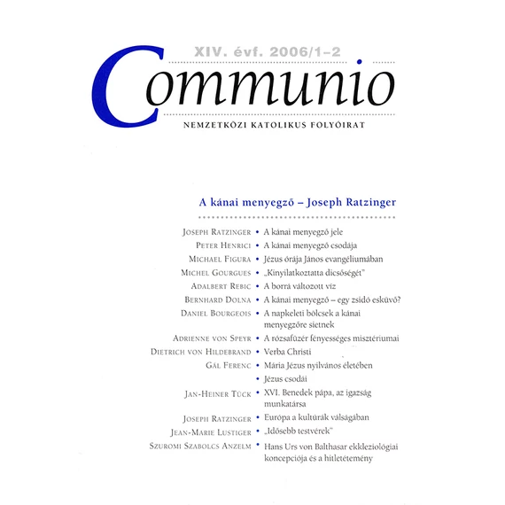 Communio 2006/1-2.