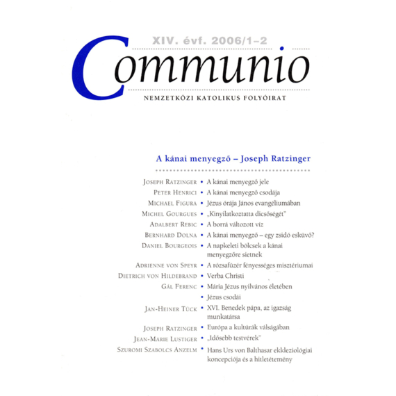Communio <br>2006/1-2.