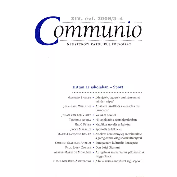 Communio 2006/3-4.