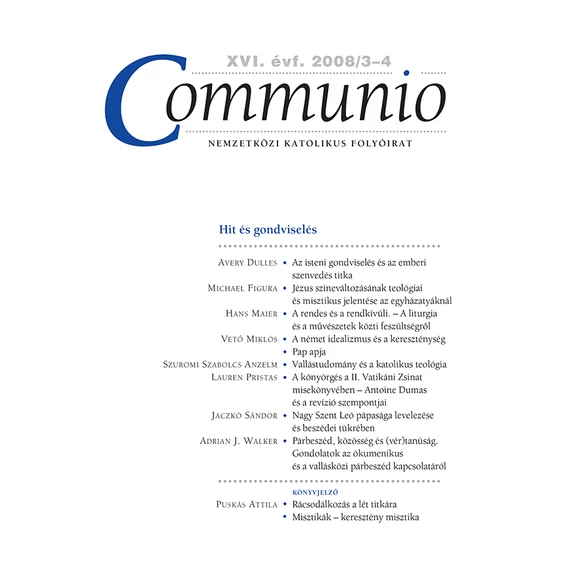 Communio 2008/3-4.