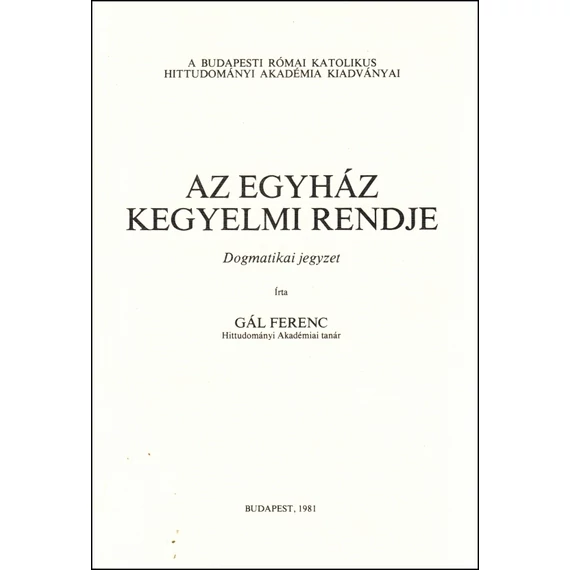 Az egyház kegyelmi rendje