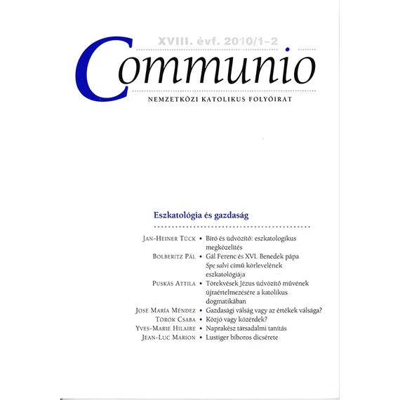 Communio 2010/1-2.